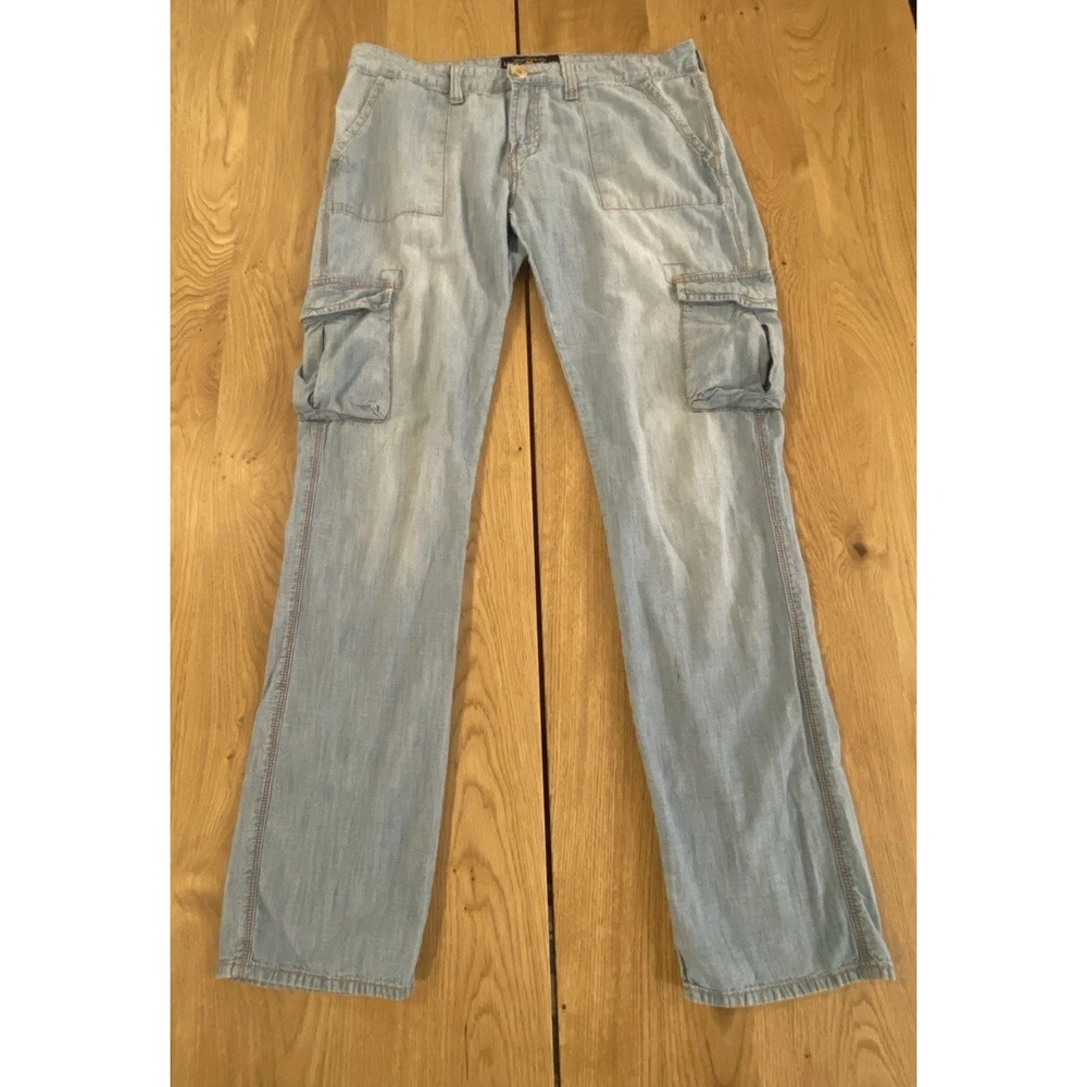 Vintage Y2K Lucky Brand Sergeant Women's Size 10 Straight Leg Cargo Jeans